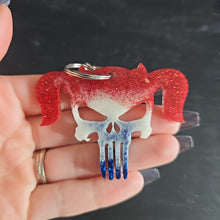 Load image into Gallery viewer, Girl Punisher Keychain
