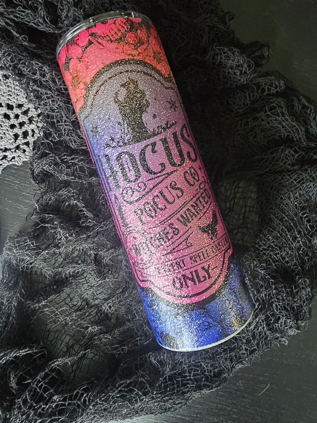 Hocus Pocus Glittered Tumbler