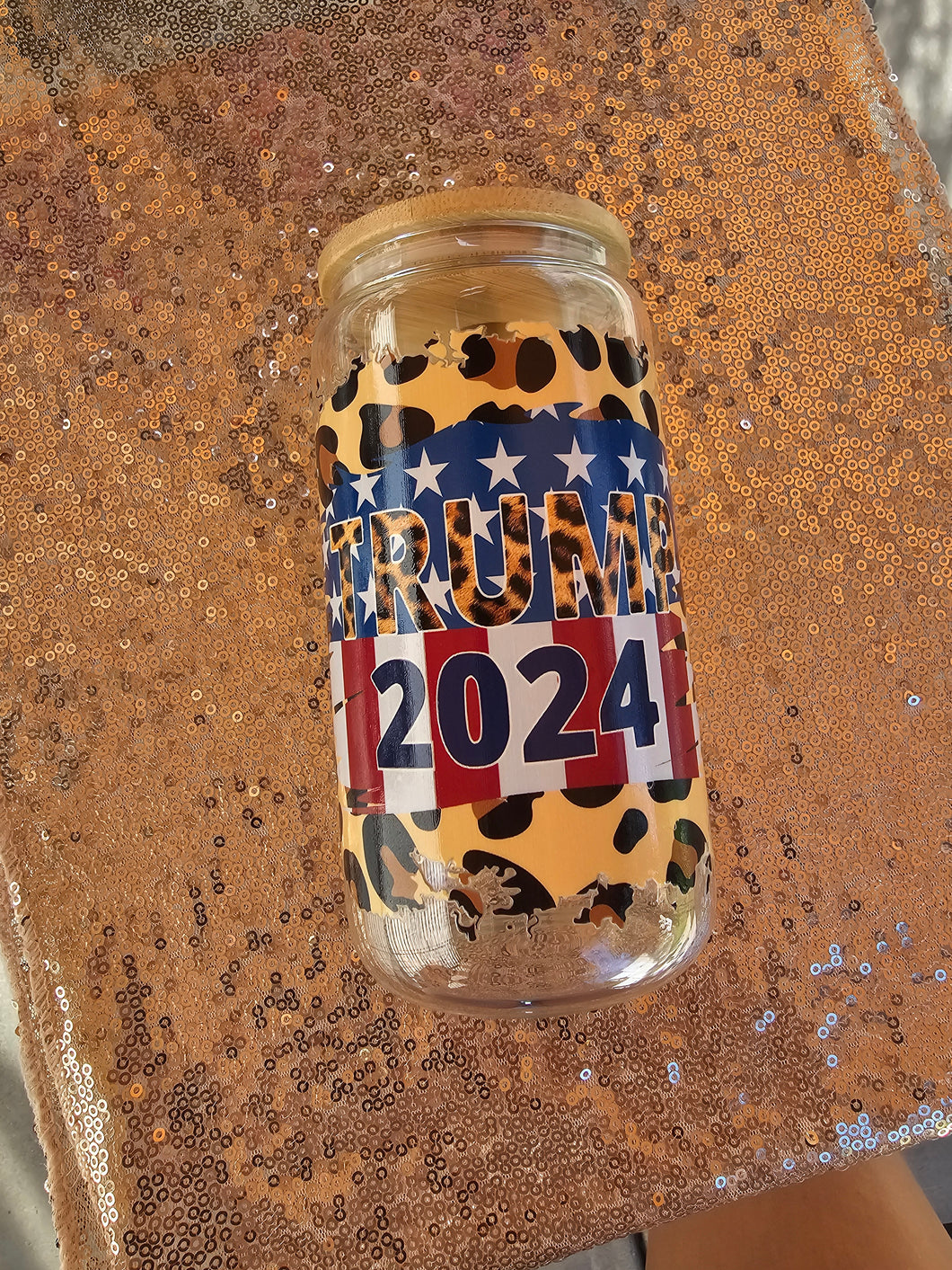 Trump 2024 Glass Can