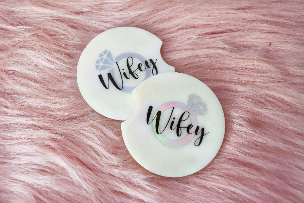 Wifey Car Coasters