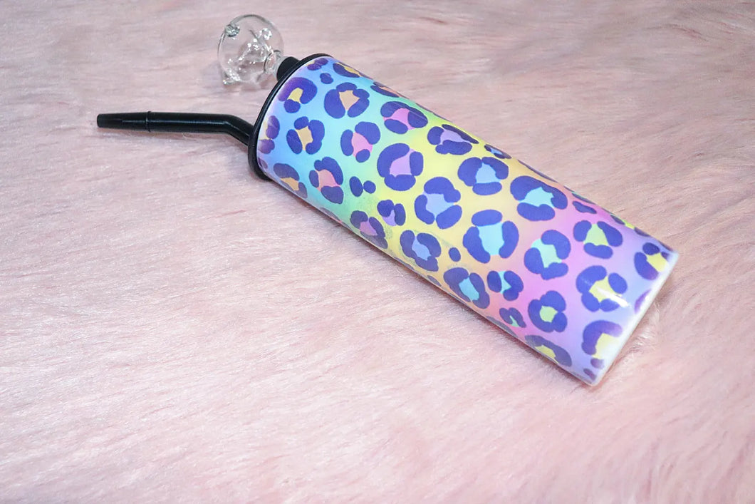 Pastel Rainbow Leopard Smoker