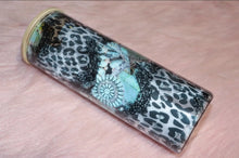 Load image into Gallery viewer, Teal Leopard Glass
