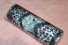 Load image into Gallery viewer, Teal Leopard Glass
